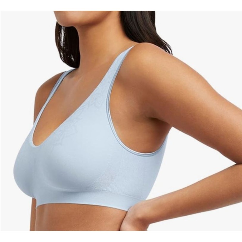 Bali Comfort Revolution ComfortFlex Fit Bra DF3484 Blue Aztec msrp $44 Medium - Picture 3 of 5